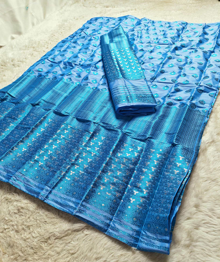 Mix Pat Mekhla Chador - Mix Designs - Clearance Sale