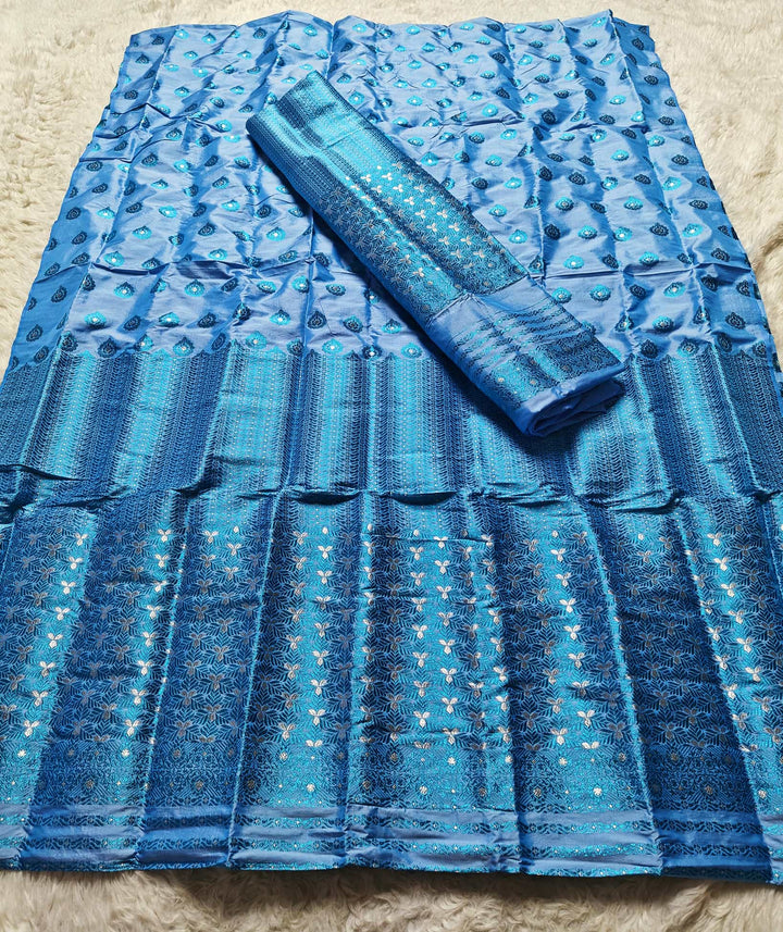 Mix Pat Mekhla Chador - Mix Designs - Clearance Sale