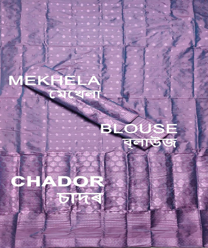 Colouring Jari Mix Set Mekhela Sador