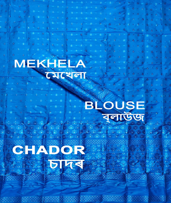 Colouring Jari Mix Set Mekhela Sador