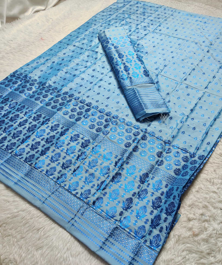 Colouring Jari Mix Set Mekhela Sador