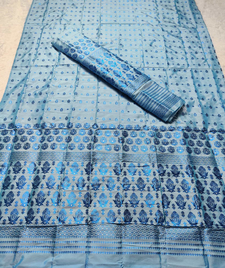 Colouring Jari Mix Set Mekhela Sador