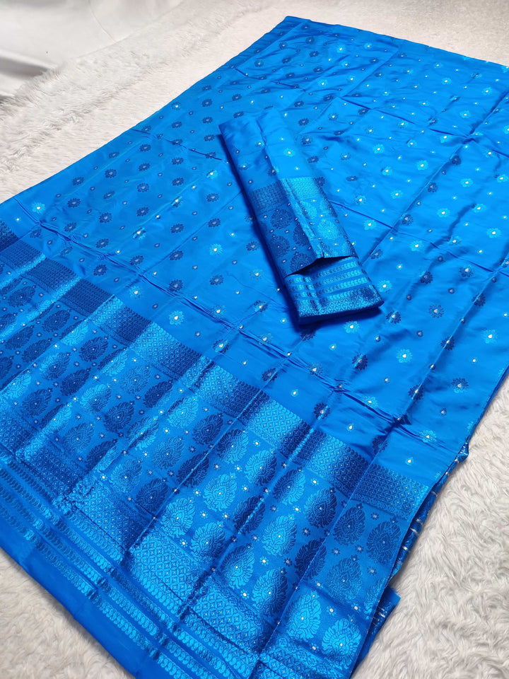 Colouring Jari Mix Set Mekhela Sador