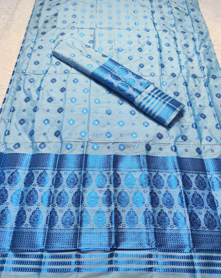 Colouring Jari Mix Set Mekhela Sador