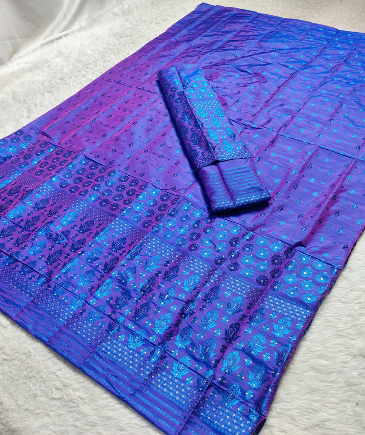 Colouring Jari Mix Set Mekhela Sador