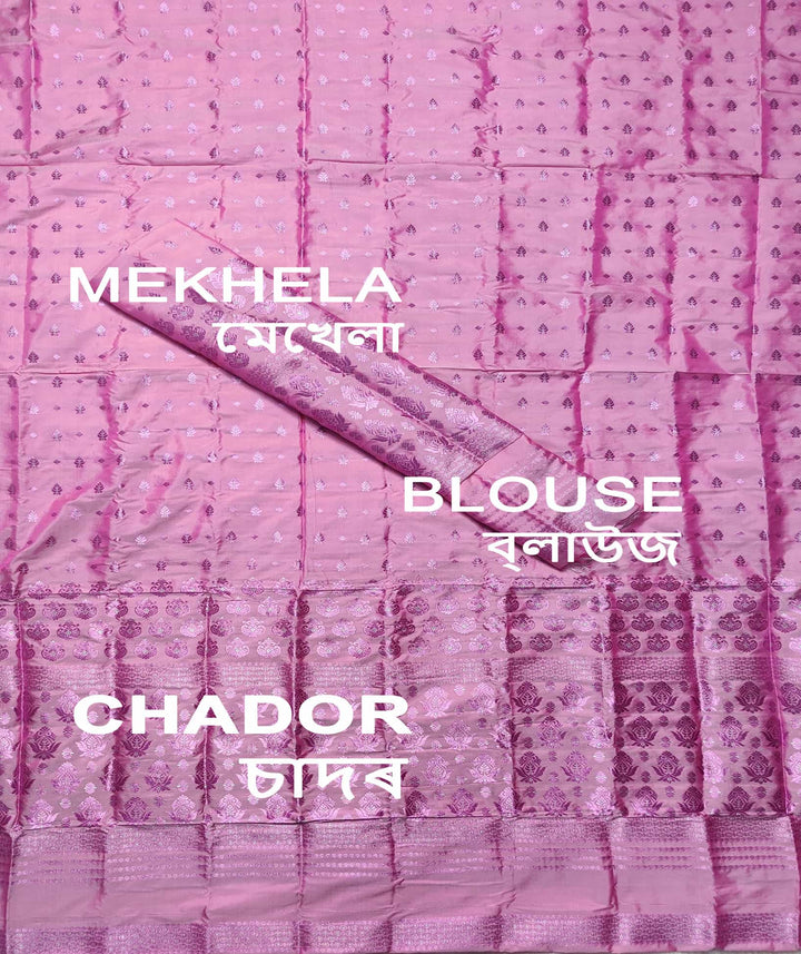 Colouring Jari Mix Set Mekhela Sador