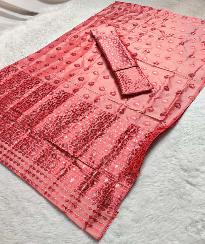 Mix Pat Mekhla Chador - Mix Designs - Clearance Sale