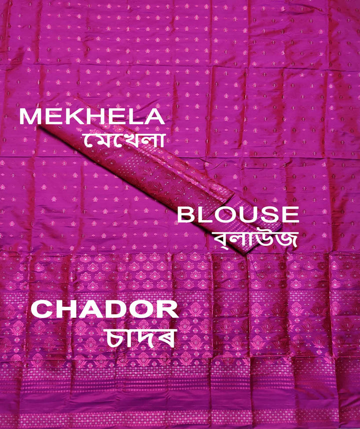 Colouring Jari Mix Set Mekhela Sador