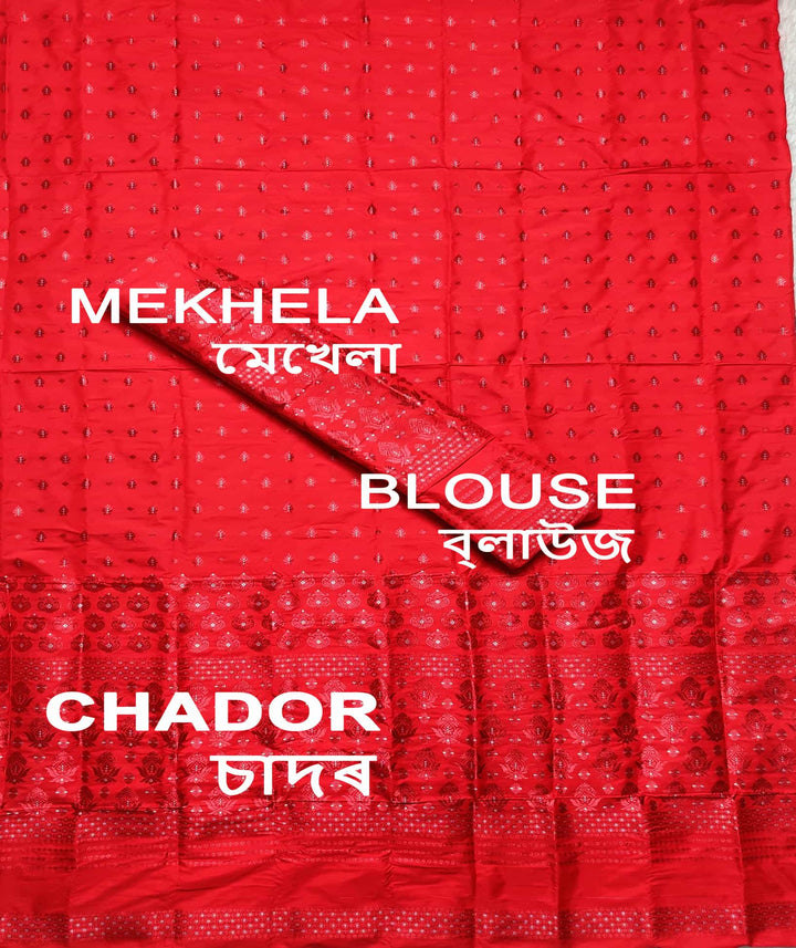 Colouring Jari Mix Set Mekhela Sador