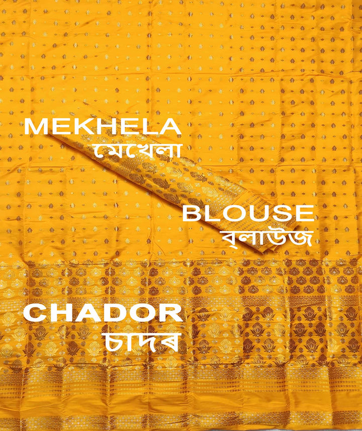 Colouring Jari Mix Set Mekhela Sador