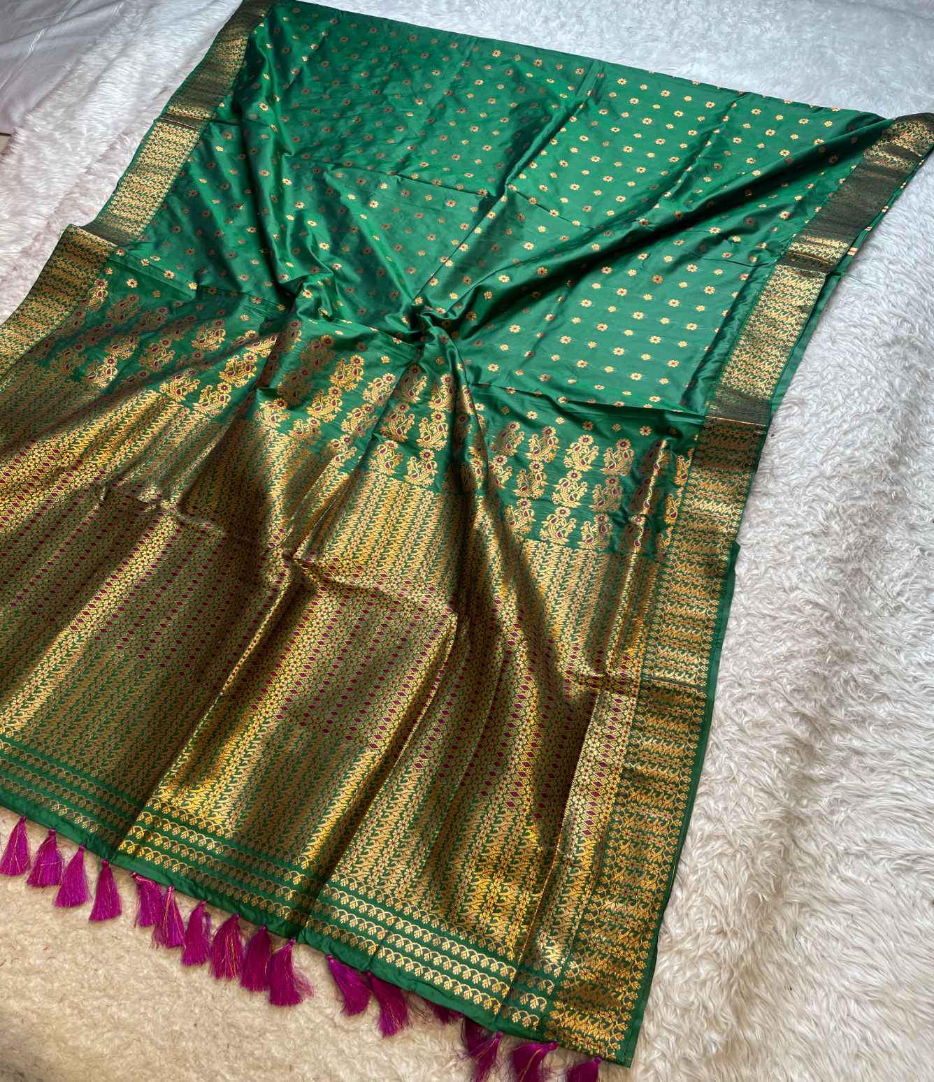 Soft Mix Pat* Woven Assamese Saree – Chadorkart