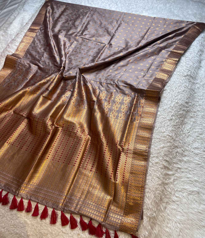 Soft Mix Pat* Woven Assamese Saree – Chadorkart
