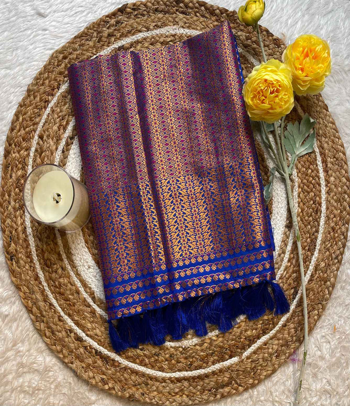 Soft Mix Pat* Woven Assamese Saree – Chadorkart