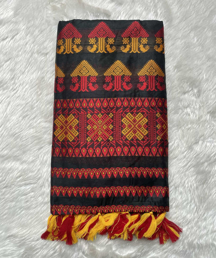 AC Cotton Woven Assamese Saree