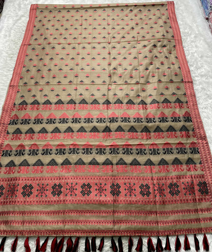 AC Cotton Woven Assamese Saree
