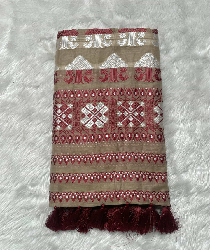 AC Cotton Woven Assamese Saree