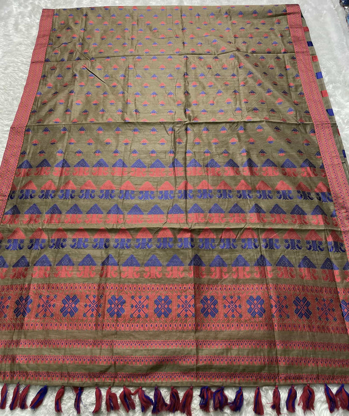 AC Cotton Woven Assamese Saree