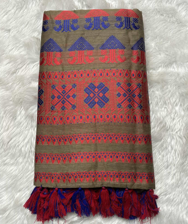 AC Cotton Woven Assamese Saree