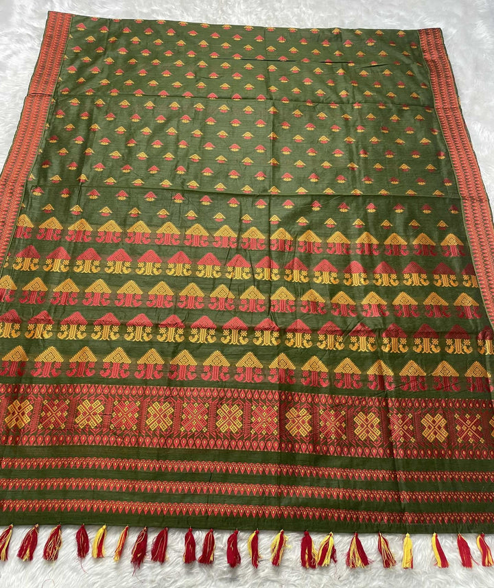 AC Cotton Woven Assamese Saree