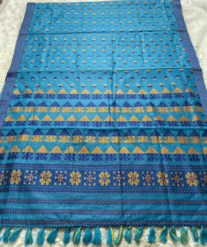 AC Cotton Woven Assamese Saree