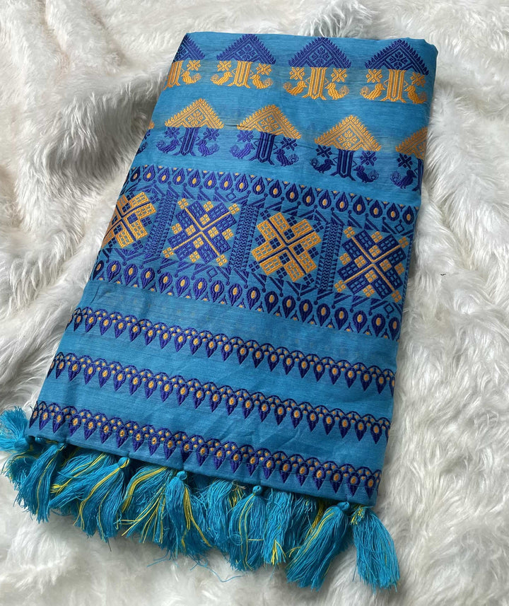 AC Cotton Woven Assamese Saree