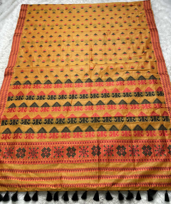 AC Cotton Woven Assamese Saree