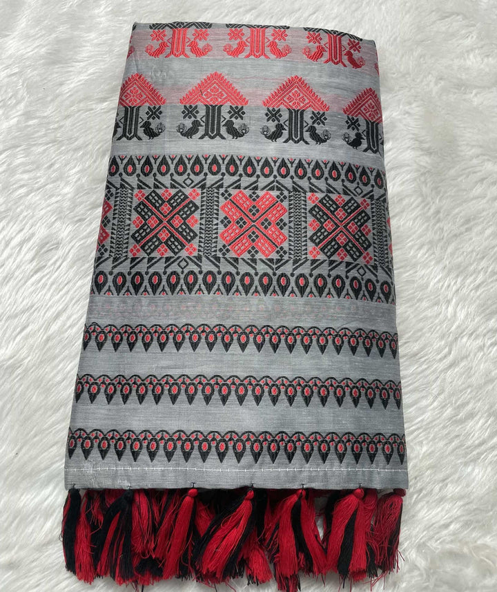 AC Cotton Woven Assamese Saree