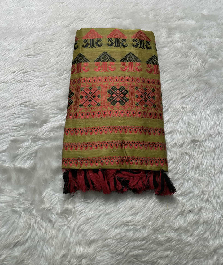 AC Cotton Woven Assamese Saree