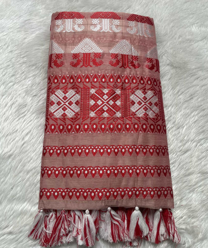 AC Cotton Woven Assamese Saree