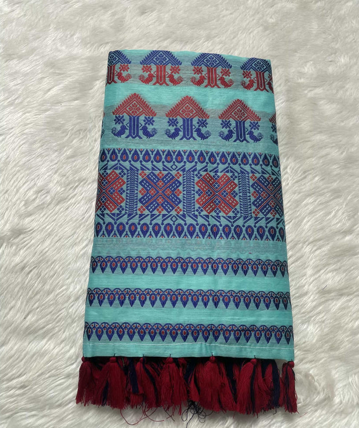 AC Cotton Woven Assamese Saree