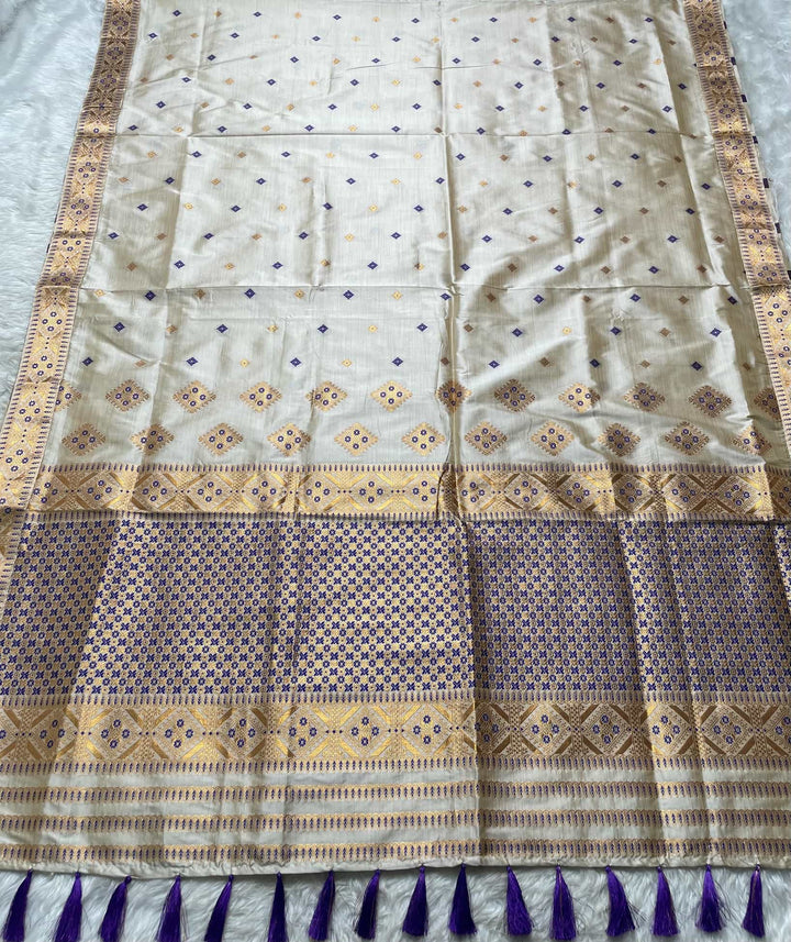 Soft Art Toss Woven Jaintia-Styled Saree