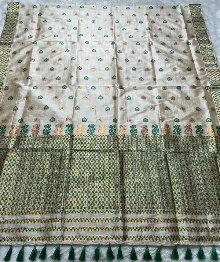 Soft Jharna Toss Woven Assamese Saree