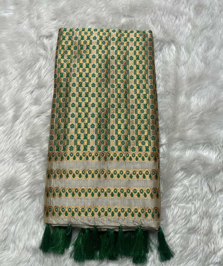 Soft Jharna Toss Woven Assamese Saree