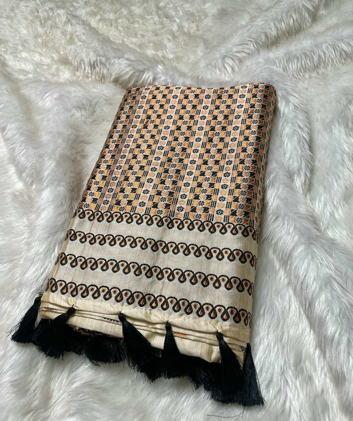 Soft Jharna Toss Woven Assamese Saree