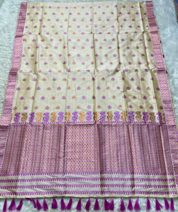 Soft Jharna Toss Woven Assamese Saree