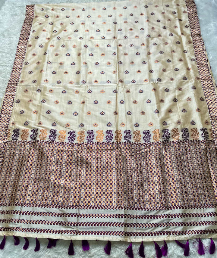 Soft Jharna Toss Woven Assamese Saree