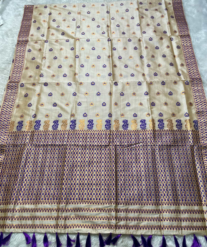 Soft Jharna Toss Woven Assamese Saree