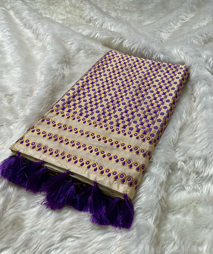 Soft Jharna Toss Woven Assamese Saree