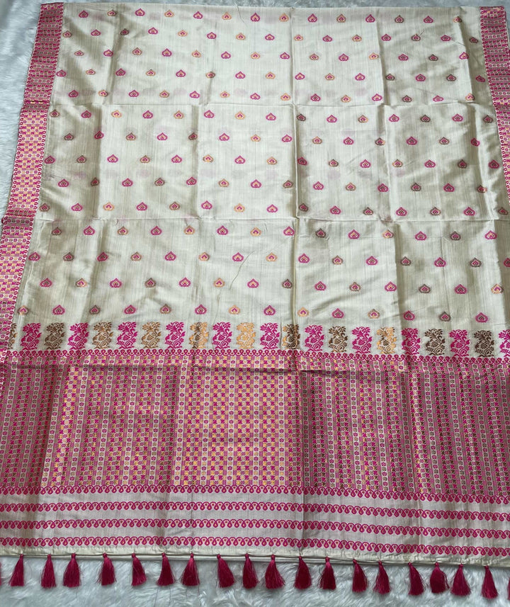 Soft Jharna Toss Woven Assamese Saree