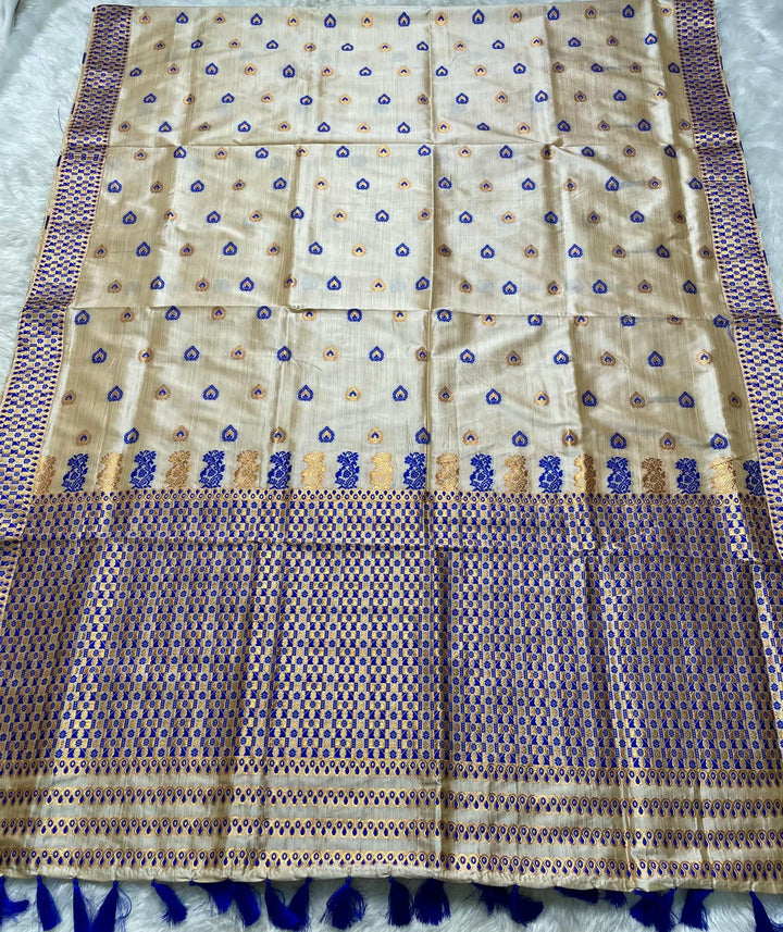 Soft Jharna Toss Woven Assamese Saree