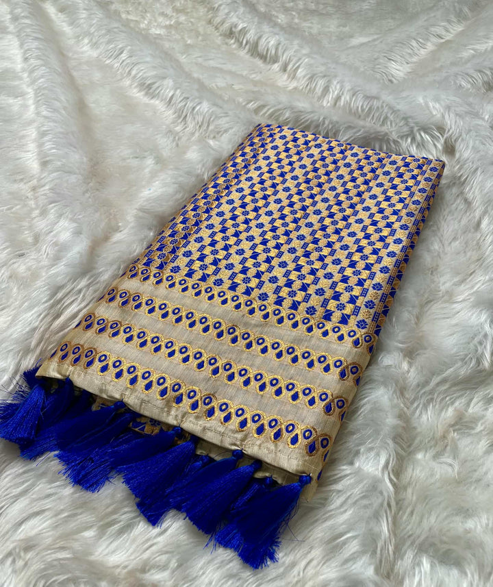 Soft Jharna Toss Woven Assamese Saree