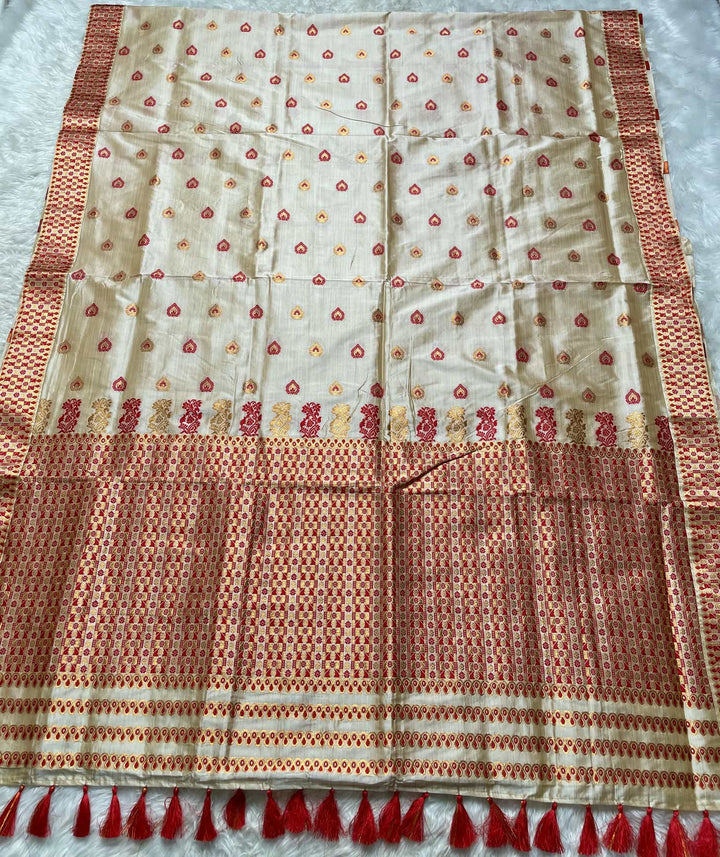 Soft Jharna Toss Woven Assamese Saree