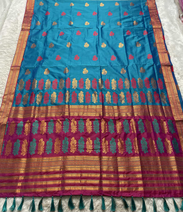 Soft Mix Pat* Woven Assamese Saree – Chadorkart