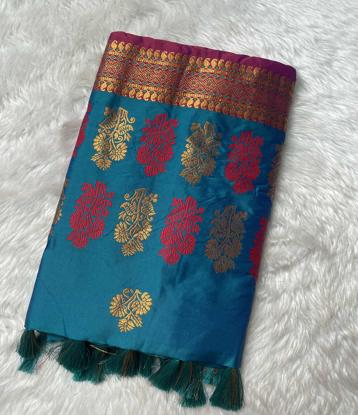 Soft Mix Pat* Woven Assamese Saree – Chadorkart