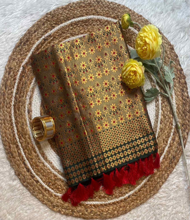 Mix Pat* Woven Assamese Saree – Chadorkart
