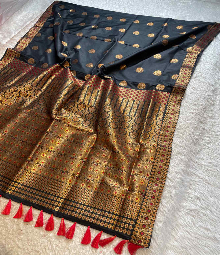 Mix Pat* Woven Assamese Saree – Chadorkart