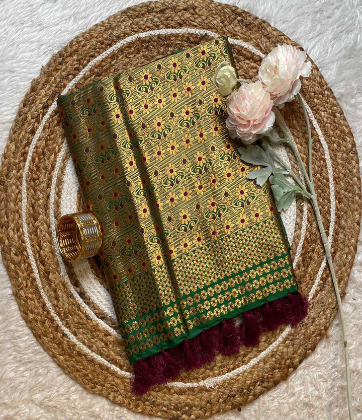 Mix Pat* Woven Assamese Saree – Chadorkart
