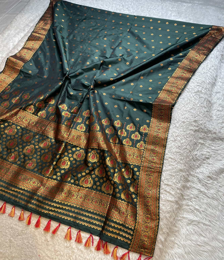 Mix Pat* Woven Assamese Saree – Chadorkart