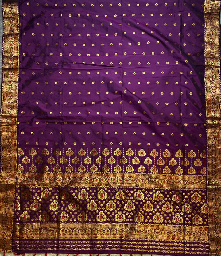 Mix Pat* Woven Assamese Saree – Chadorkart