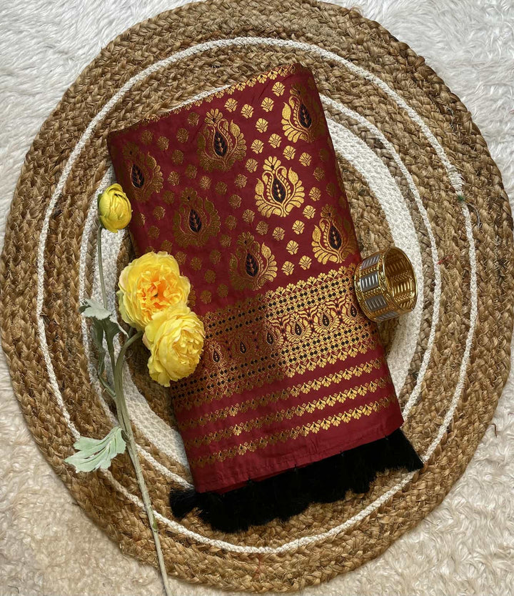Mix Pat* Woven Assamese Saree – Chadorkart